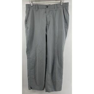 Under Armour Golf Pants Mens Gray Tagged 36/30 Measure 35/30 Stretch